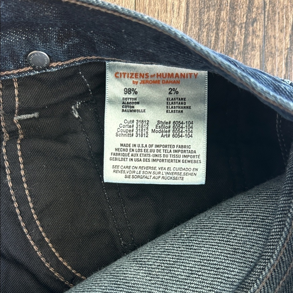Citizens Of Humanity Men's Sid Regular Straight Perform Denim Jeans - Picture 6 of 9